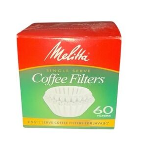 Melitta JavaJig Replacement Filters 60 Count New In Box